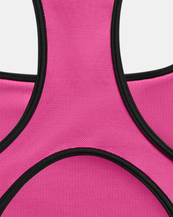 Women's HeatGear® Armour High Sports Bra, Pink, pdpMainDesktop image number 9