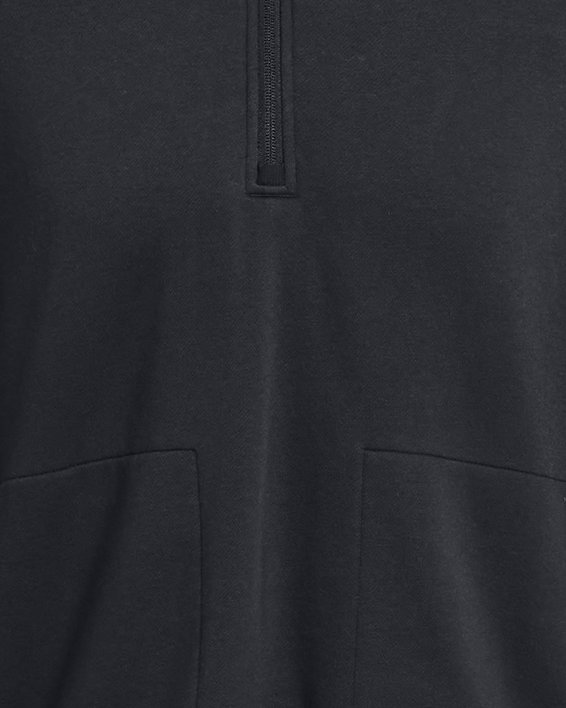 Under Armour Rival Fleece 1/2 Zip Sweatshirt, Black/White at John