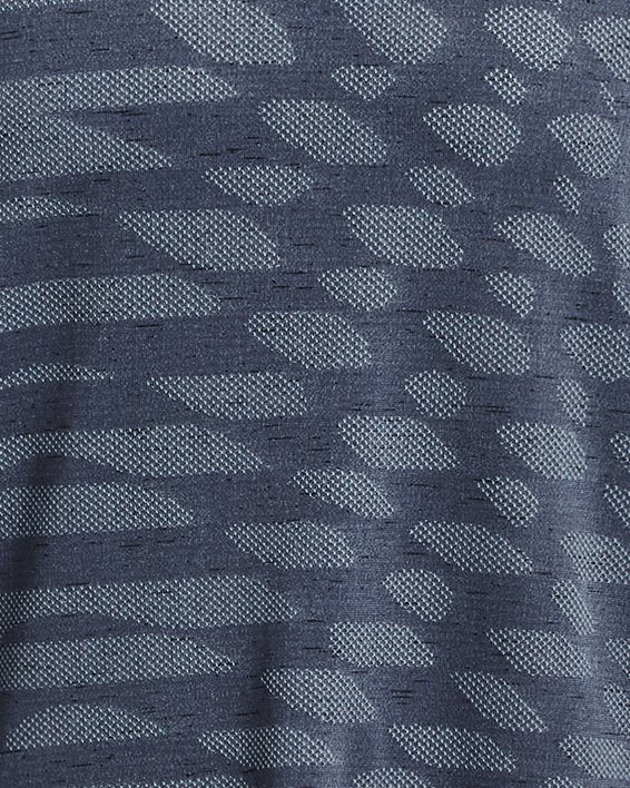 男士UA Seamless Ripple短袖T恤 in Gray image number 4