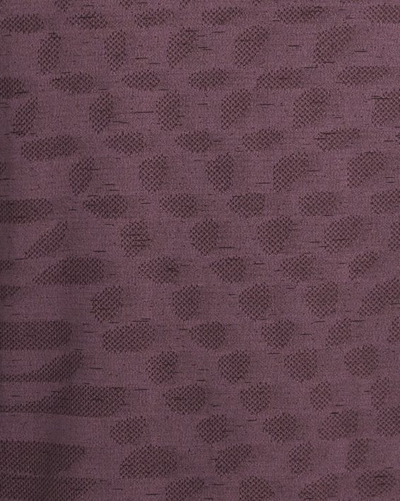 男士UA Seamless Ripple短袖T恤 in Purple image number 5