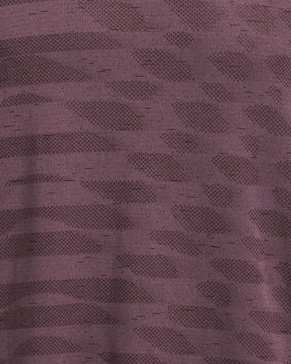 Men's UA Seamless Ripple Short Sleeve in Purple image number 4