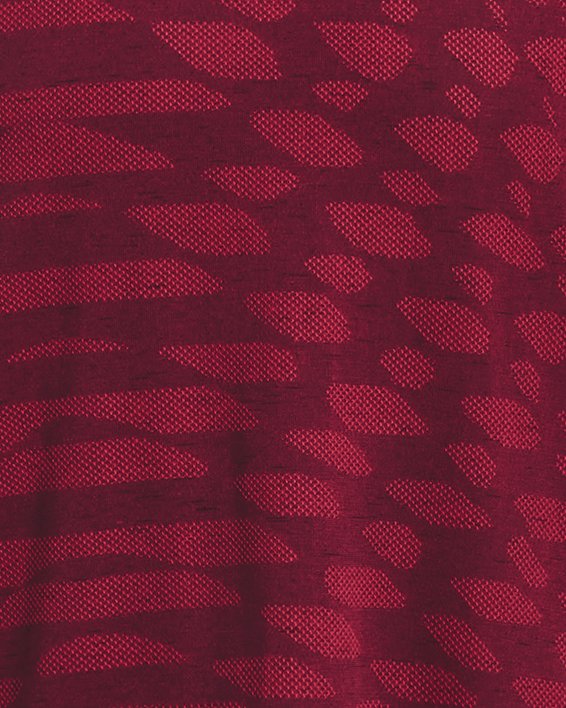 Men's UA Seamless Ripple Short Sleeve, Maroon, pdpMainDesktop image number 7