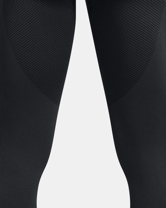 男士UA RUSH™ ColdGear® Seamless緊身褲 in Black image number 7