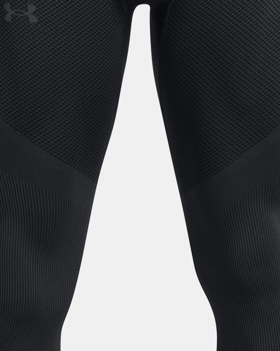 Men's UA RUSH™ ColdGear® Seamless Leggings in Black image number 6