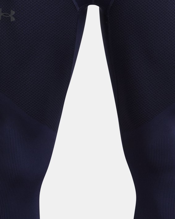 Men's UA RUSH™ ColdGear® Seamless Leggings, Blue, pdpMainDesktop image number 4