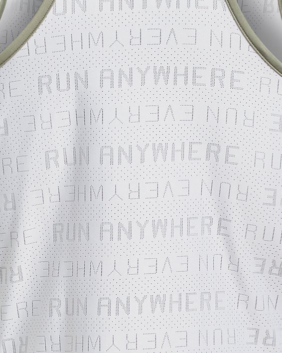 Men's UA Run Everywhere Singlet in White image number 8