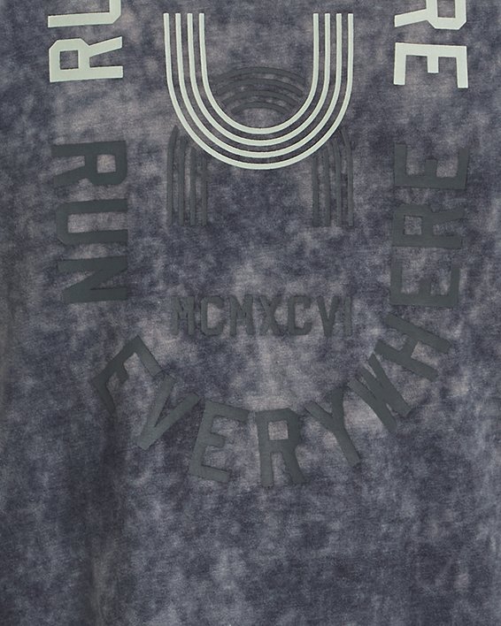 남성 UA 런 에브리웨어 티셔츠 in Black image number 4