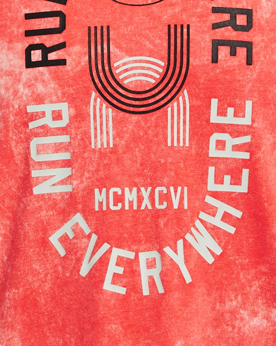 Men's UA Run Everywhere T-Shirt in Red image number 6