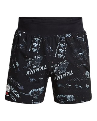 Shorts UA Run Like A&hellip; para hombre, Black, pdpMainDesktop image number 7