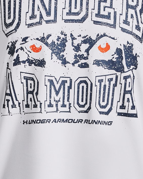Men's UA Run Like A... Long Sleeve in White image number 7