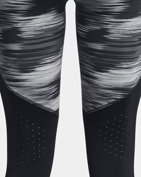 Under Armour Womens Fly Fast Raised Thread Cropped Leggings Ash