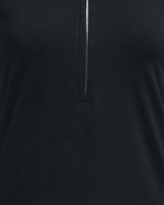 UA Qualifier Run Shirt mit ½ Zip für Damen, Black, pdpMainDesktop image number 7