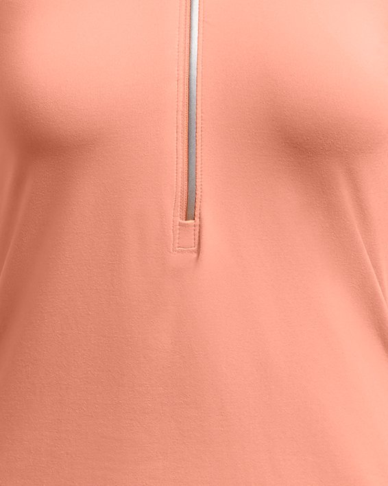 UA Qualifier Run Shirt mit ½ Zip für Damen, Pink, pdpMainDesktop image number 5