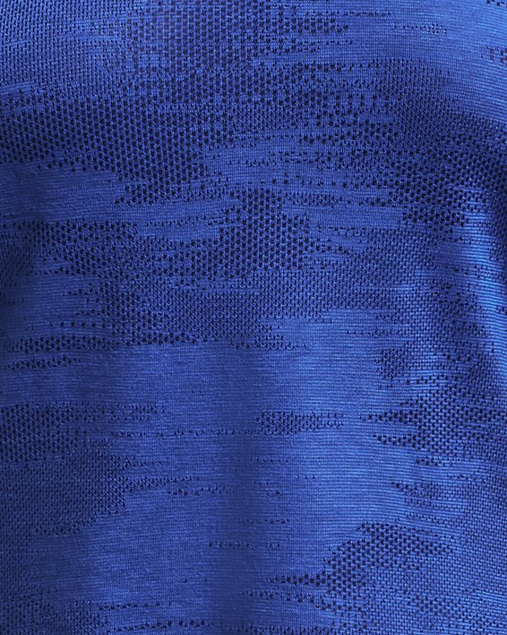 Women's UA Streaker Speed Camo Short Sleeve in Blue image number 4