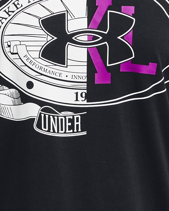 Camiseta de manga corta gruesa UA Make All para mujer, Black, pdpMainDesktop image number 4
