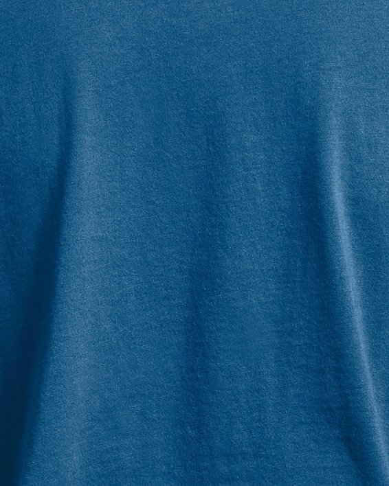 女士UA Collegiate Crop短袖T恤 in Blue image number 5