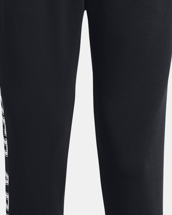 Women's UA Rival Terry Graphic Joggers in Black image number 4