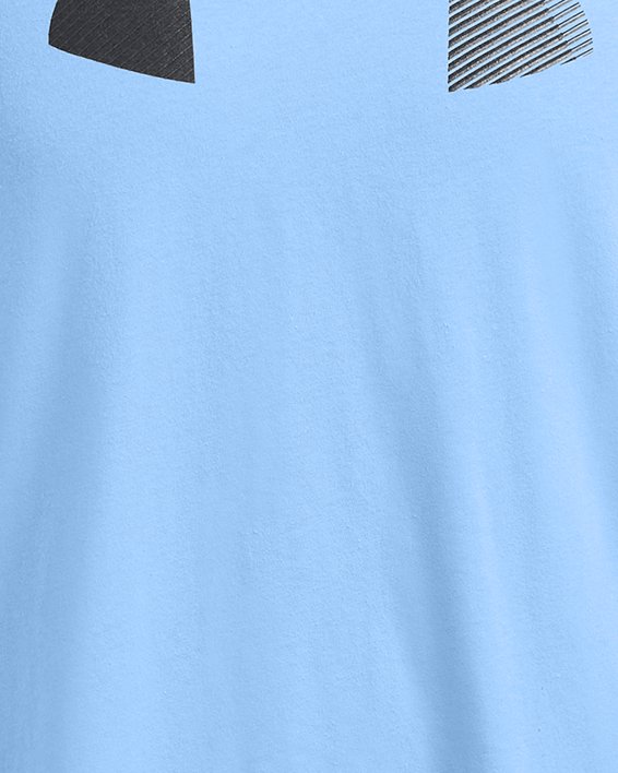 Men's UA Big Logo Fill Short Sleeve, Blue, pdpMainDesktop image number 2