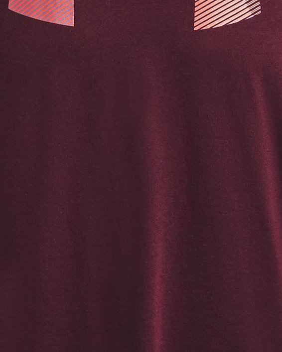 UA BIG LOGO FILL SS in Maroon image number 4