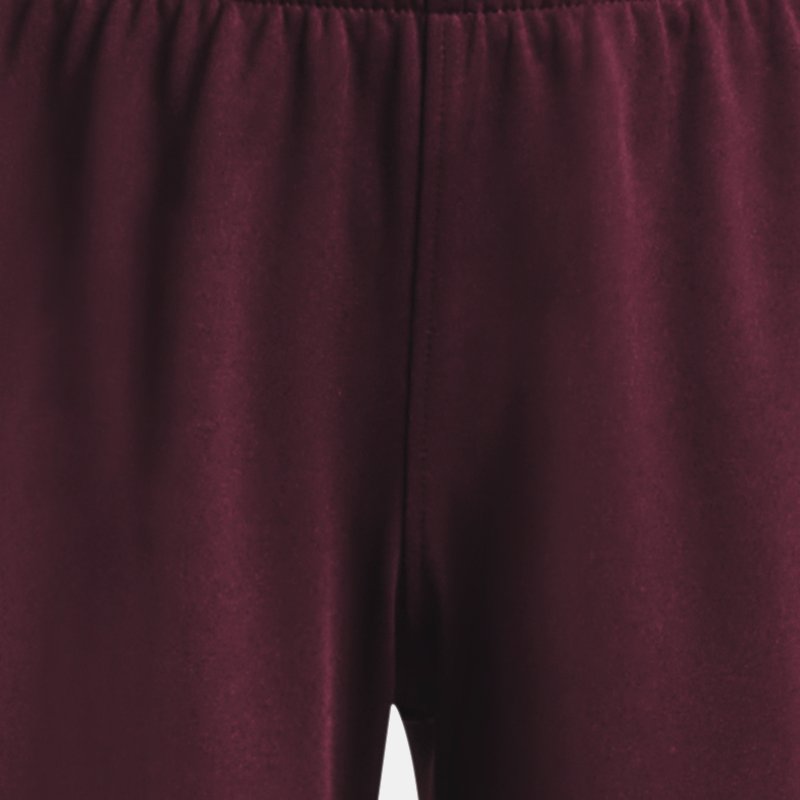 Girls' Under Armour Challenger Knit Shorts Dark Maroon / Beta YXS (122 - 127 cm)