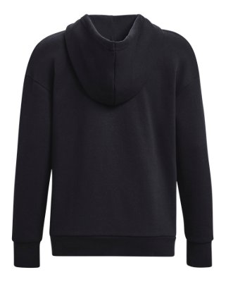 Sudadera UA Essential Fleece Full-Zip para mujer, Black, pdpMainDesktop image number 5