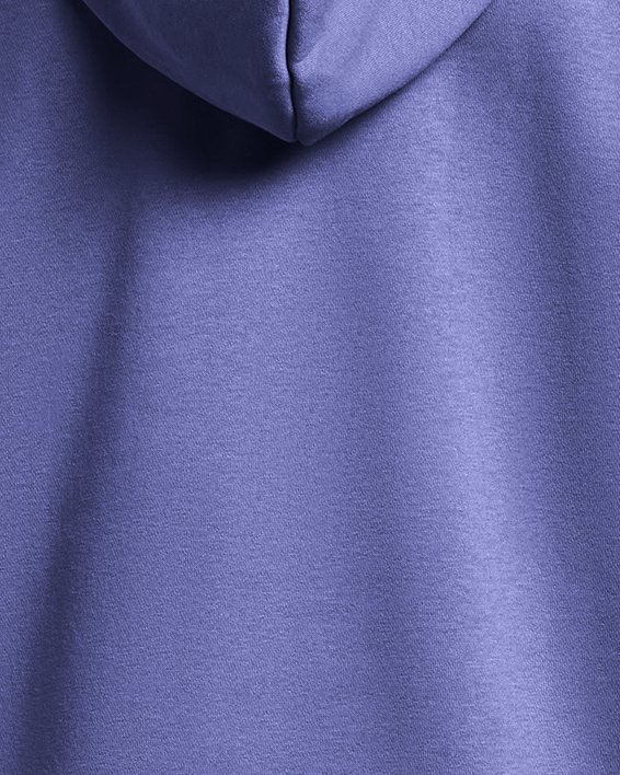 Women's UA Essential Fleece Full-Zip, Purple, pdpMainDesktop image number 4