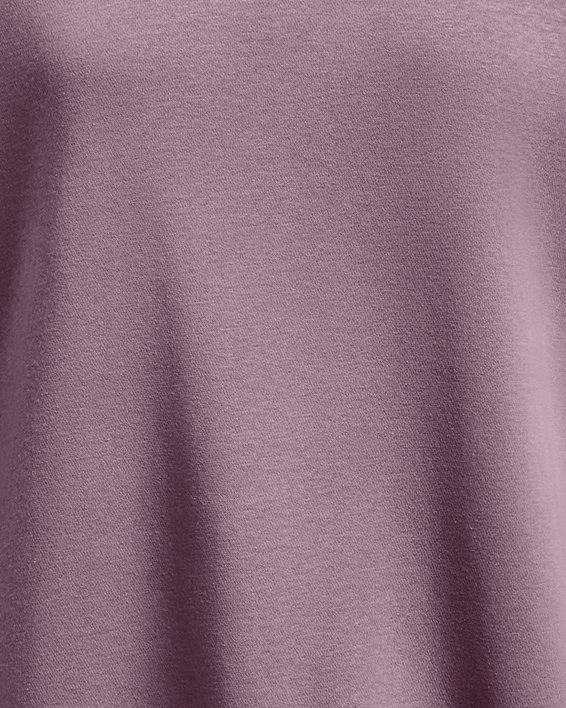 Sudadera UA Essential Fleece Oversized para mujer, Purple, pdpMainDesktop image number 4