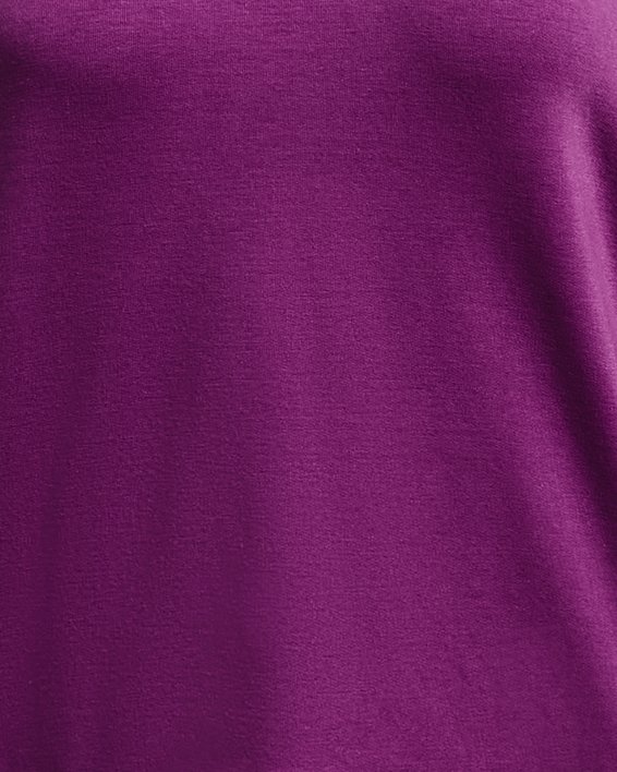 UA Rival Rundhals-Oberteil aus French-Terry mit Grafik für Damen, Purple, pdpMainDesktop image number 4