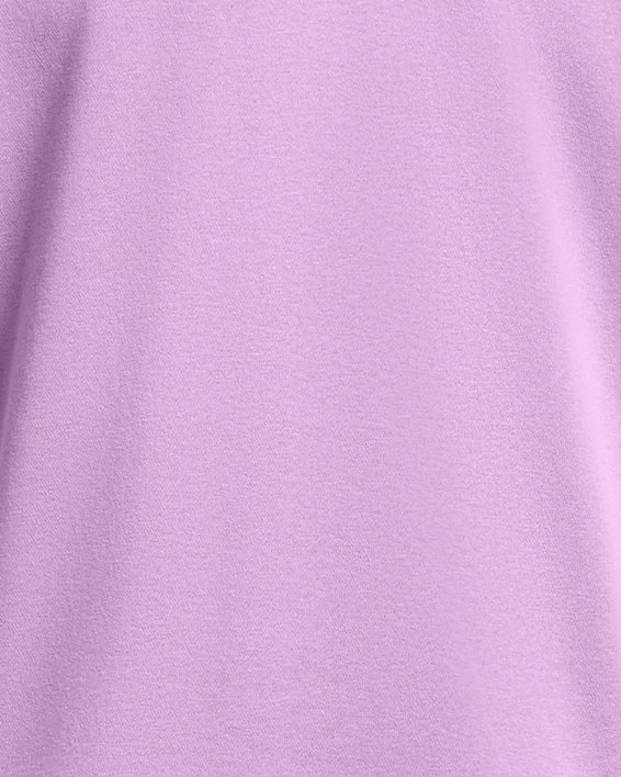 Damen UA Rival Fleece Oberteil mit Rundhalsausschnitt in Übergröße, Purple, pdpMainDesktop image number 4