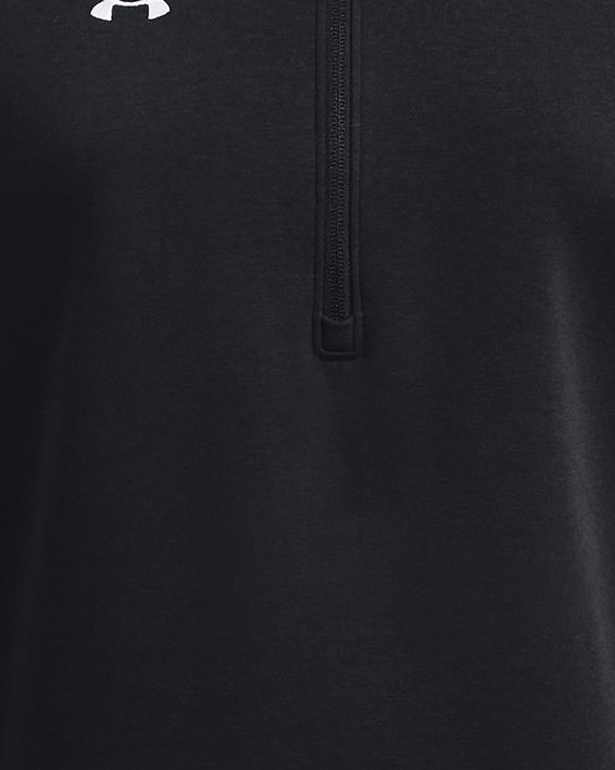 Haut ½ zip UA Rival Fleece pour femme, Black, pdpMainDesktop image number 4