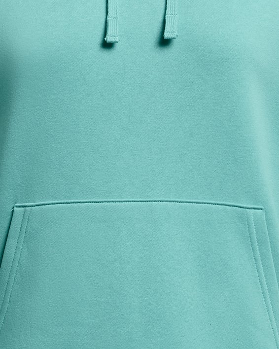 Bluza damska z kapturem UA Rival Fleece, Green, pdpMainDesktop image number 3