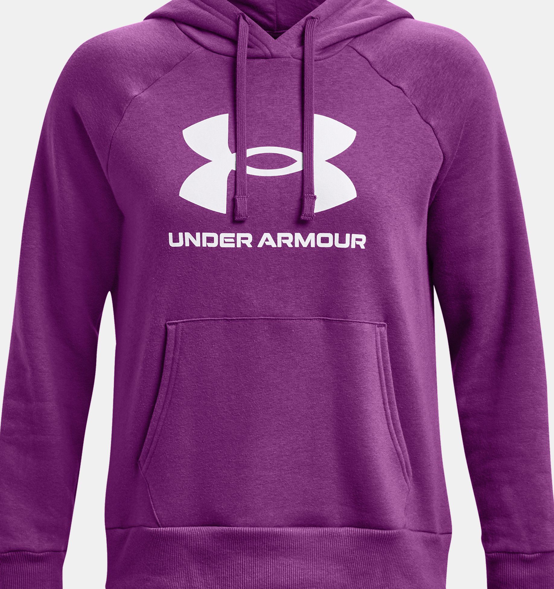 Casaco under armour rival fleece logo hoodie cinza feminino :: Amil Esportes