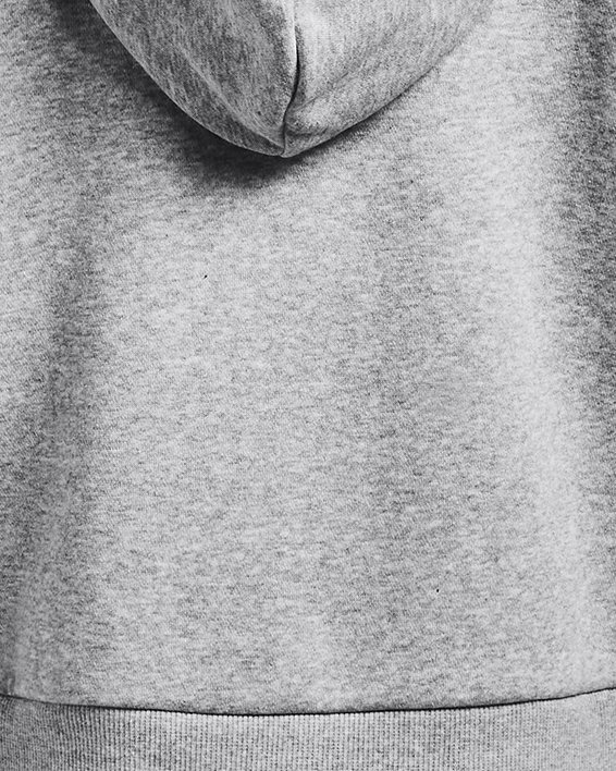 Krótka bluza dresowa dziewczęca z kapturem UA Rival Fleece Crop Hoodie, Gray, pdpMainDesktop image number 1