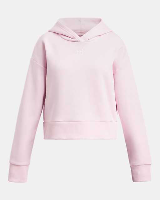 Sudadera corta con capucha UA Rival Fleece para niña Sudadera corta con capucha UA Rival Fleece para niña