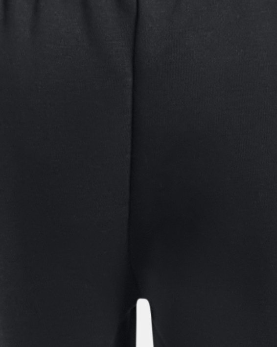 Pantalón corto de tejido fleece UA Rival para niña, Black, pdpMainDesktop image number 1