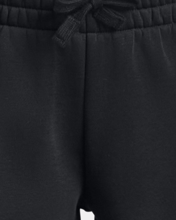 Pantalón corto de tejido fleece UA Rival para niña, Black, pdpMainDesktop image number 0