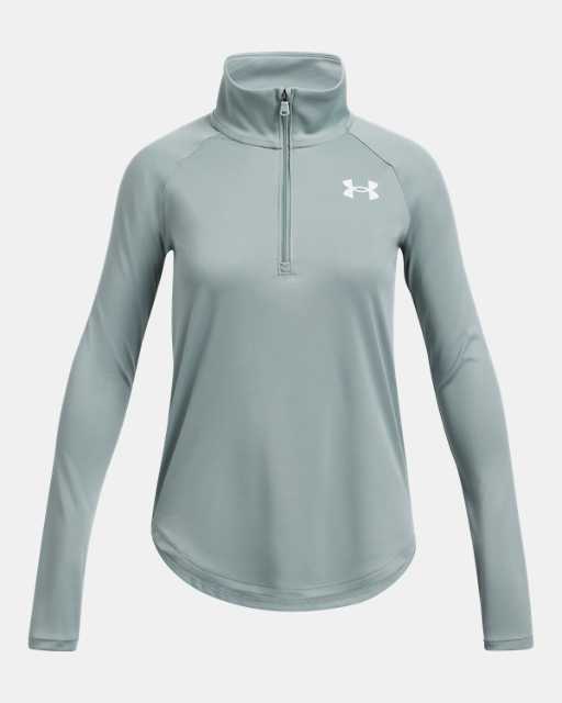 Haut ½ zip à motif UA Tech™ pour fille Haut ½ zip à motif UA Tech™ pour fille