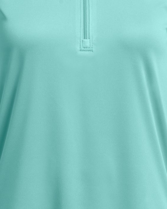 Bluza dziewczęca z zamkiem do połowy UA Tech™ Graphic, Green, pdpMainDesktop image number 0