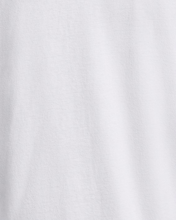 男士UA Mixed Wordmark短袖T恤 in White image number 5