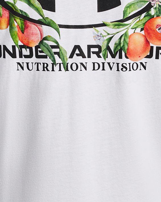 Men's UA Nutrition Division Fruit Short Sleeve in White image number 5