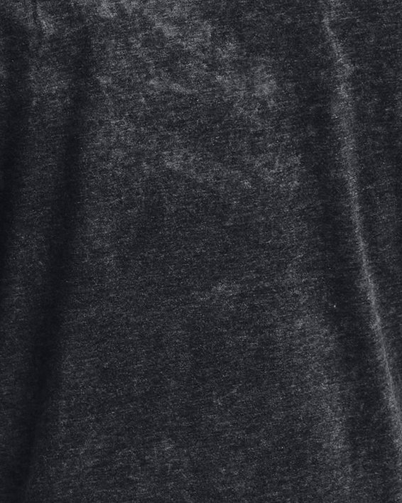 男士UA Elevated Core Wash短袖T恤 in Black image number 5