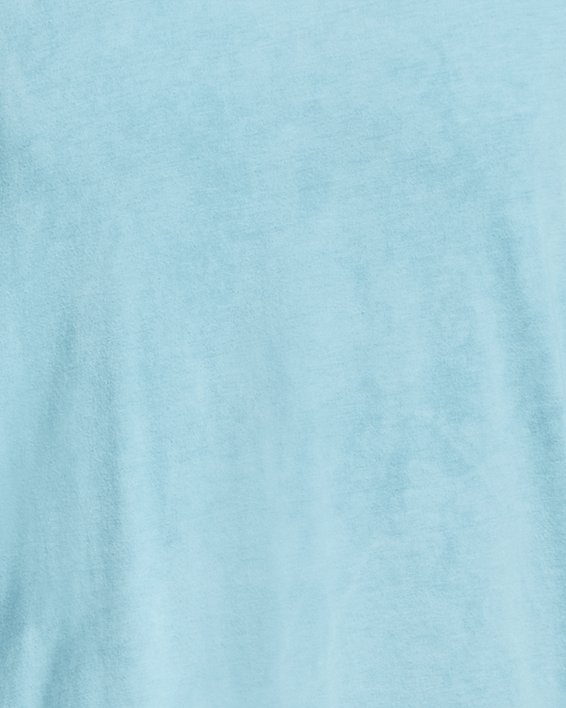 男士UA Elevated Core Wash短袖T恤 in Blue image number 4