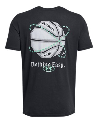 Men's UA Basketball Nothing Easy Short Sleeve, Black, pdpMainDesktop image number 5