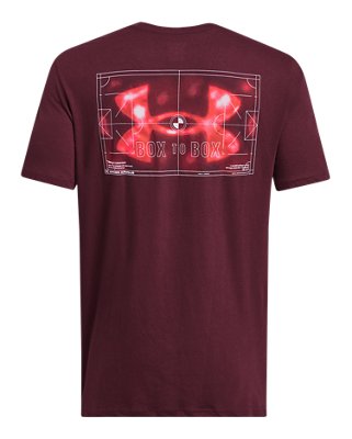 Men's UA Global Football Short Sleeve, Maroon, pdpMainDesktop image number 5