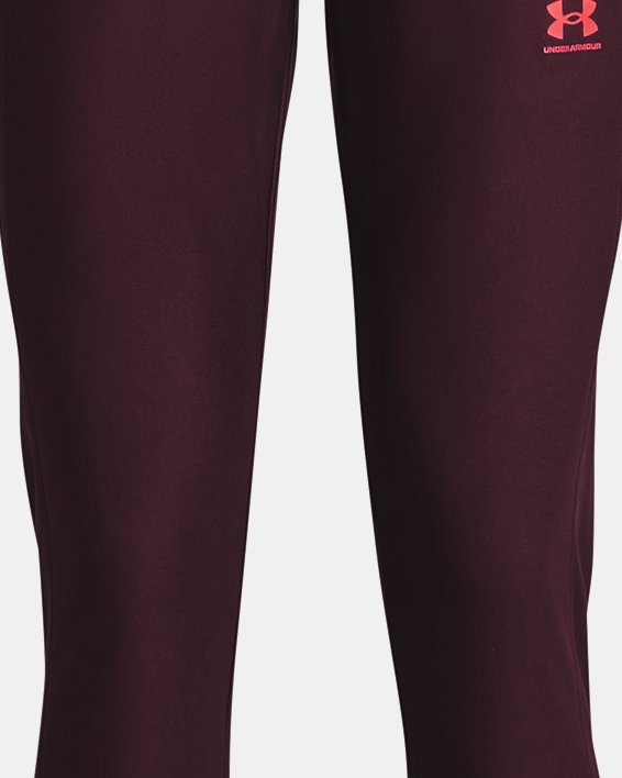 Women's UA Challenger Pique Pants, Maroon, pdpMainDesktop image number 5