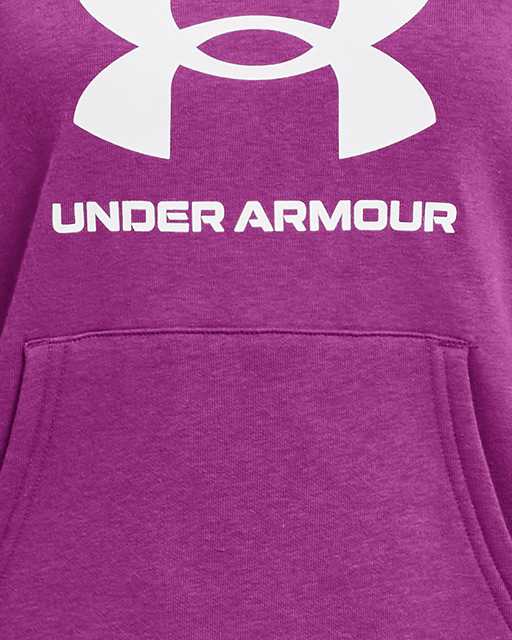 Under Armour Rival Fleece Big Logo Hoody Violet - Fast delivery