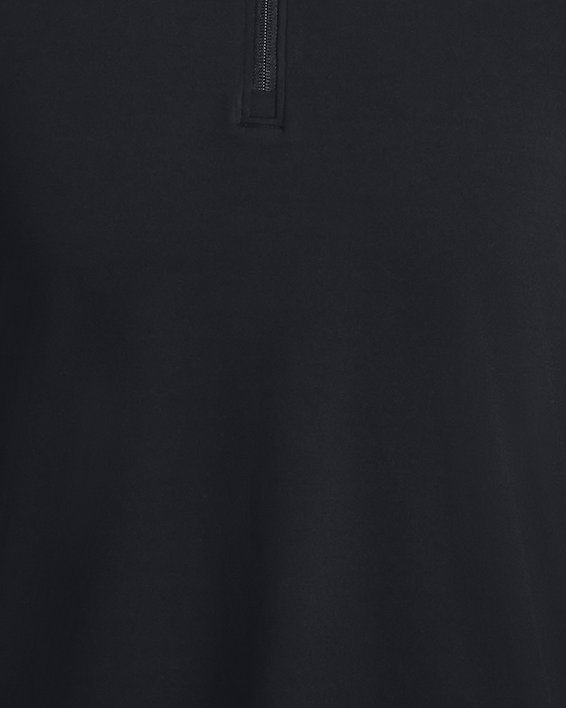 Herenshirt UA Meridian met korte rits, Black, pdpMainDesktop image number 4