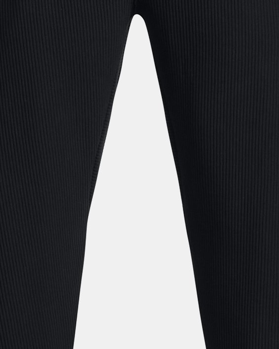 Men's UA Ottoman Fleece Tapered Pants in Black image number 6