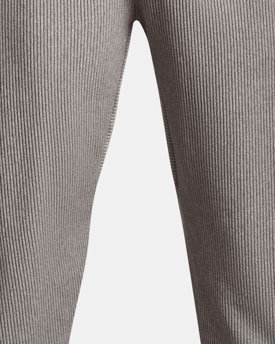 Men's UA Ottoman Fleece Tapered Pants, Gray, pdpMainDesktop image number 4