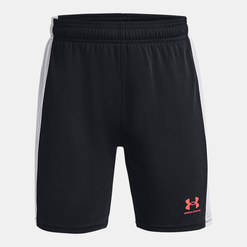 Boys' Under Armour Challenger Knit Shorts Black / Beta YXS (122 - 127 cm)